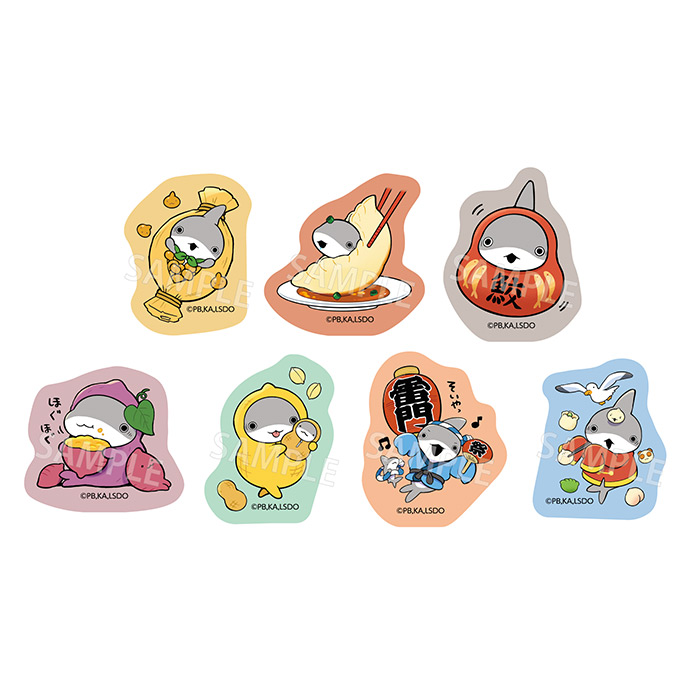 ご当地子ザメちゃん フレークシール 関東ver.