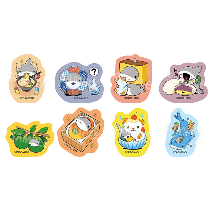 ご当地子ザメちゃん フレークシール 九州・沖縄ver.