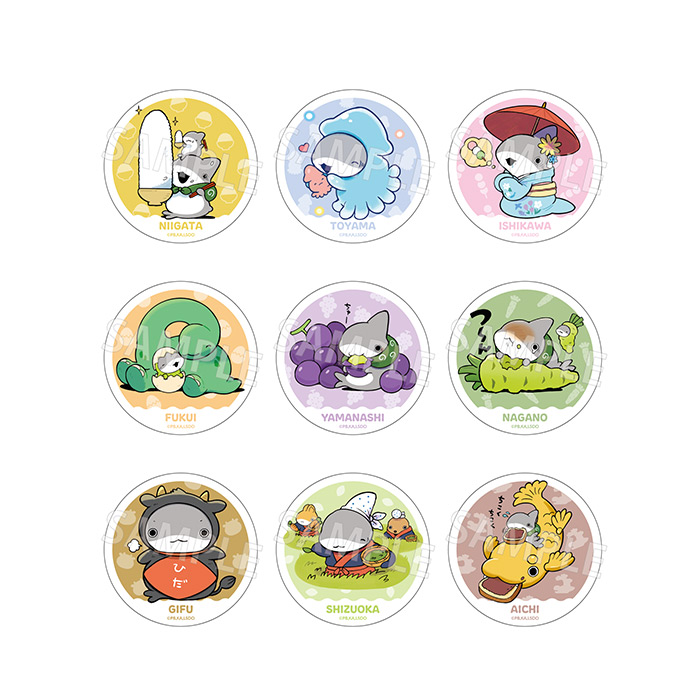 ご当地子ザメちゃん トレーディング缶バッジ 中部ver.